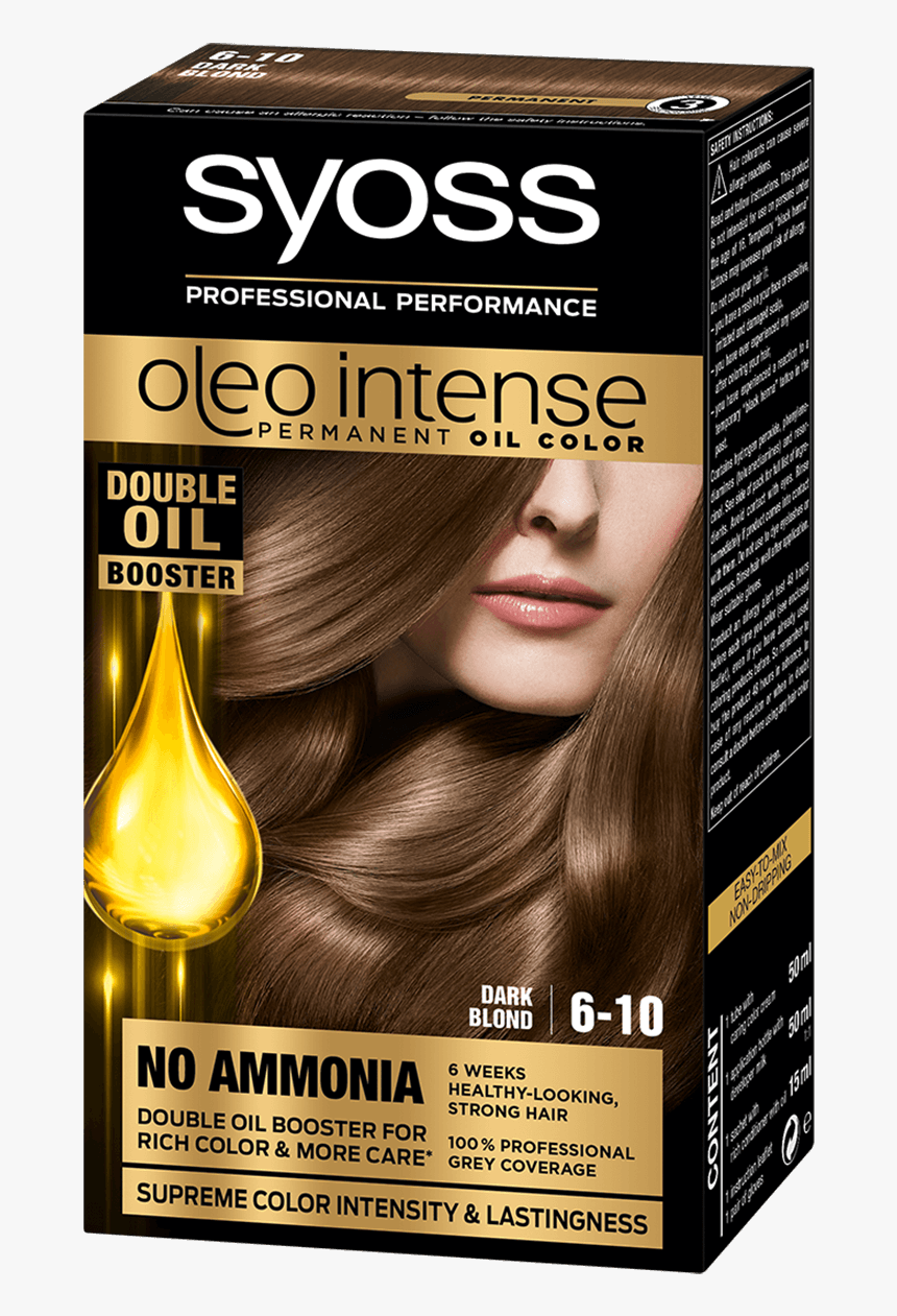 Syoss Com Color Oleo Intense 6 10 Dark Blond - Syoss Oleo Intense 6.10, HD Png Download, Free Download