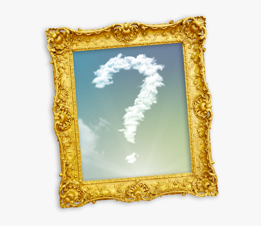 Transparent Yellow Question Mark Png - Gold Vintage Frame, Png Download, Free Download