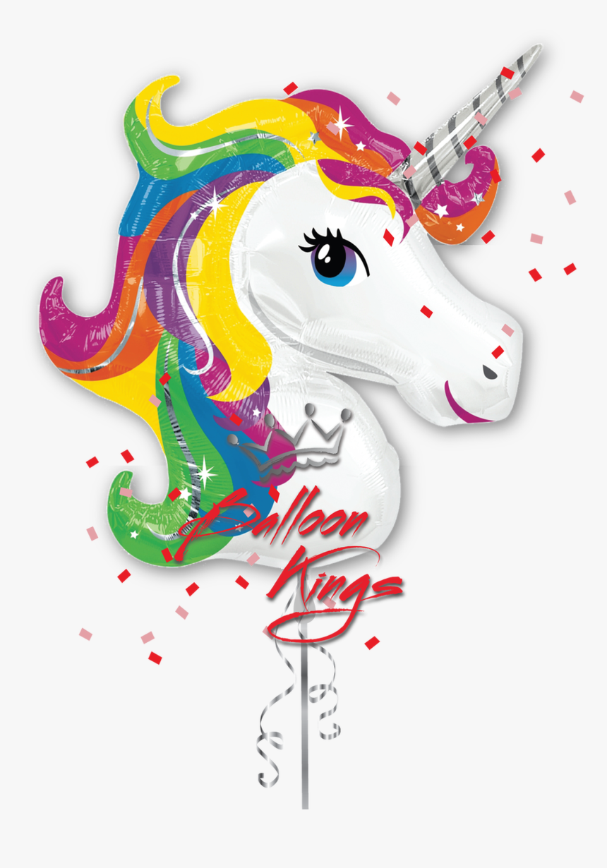 Rainbow Unicorn - White Unicorn Rainbow Mane, HD Png Download, Free Download