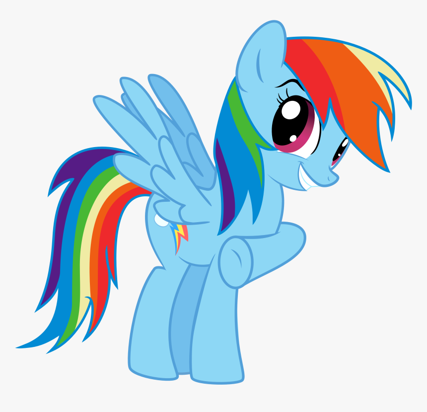 Rainbow Dash Cocky - My Little Pony Unicorn Rainbow Dash, HD Png Download, Free Download