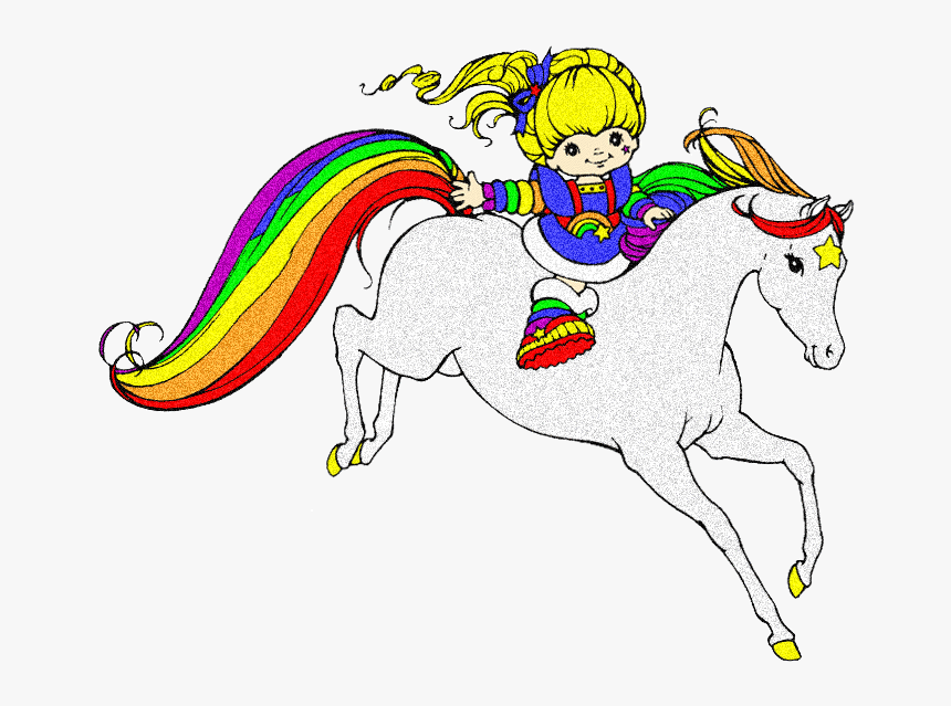 Horse Clipart Glitter - Rainbow Brite And Starlite, HD Png Download, Free Download