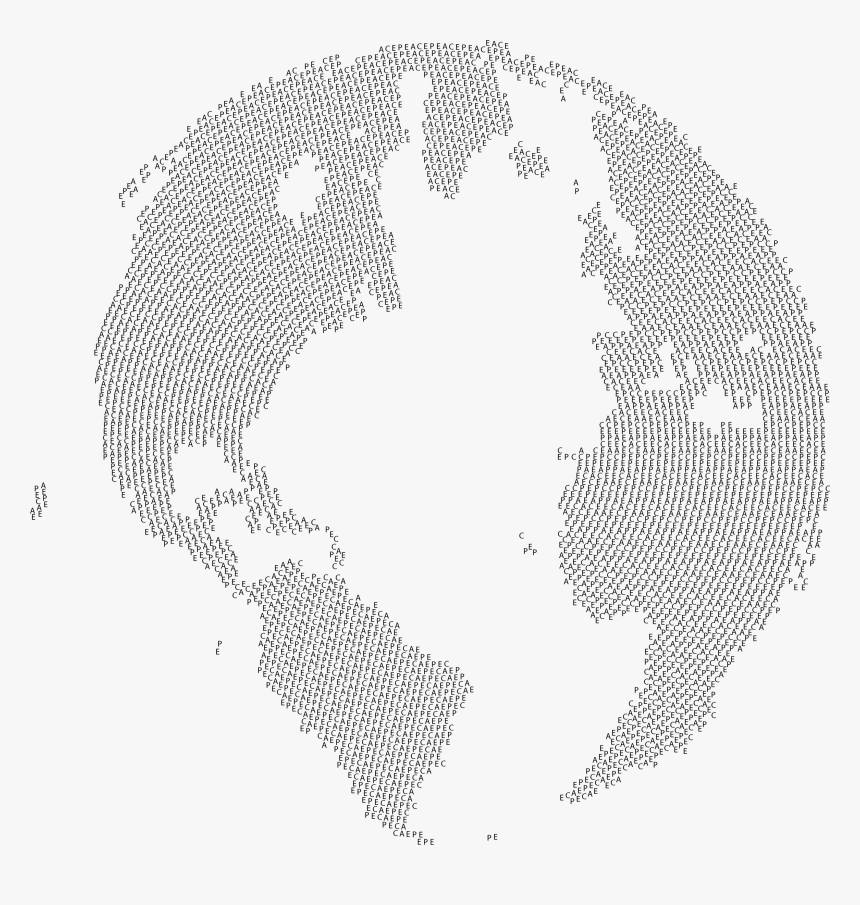 Transparent Earth Clipart Black And White - World Globe As Dots Png, Png Download, Free Download