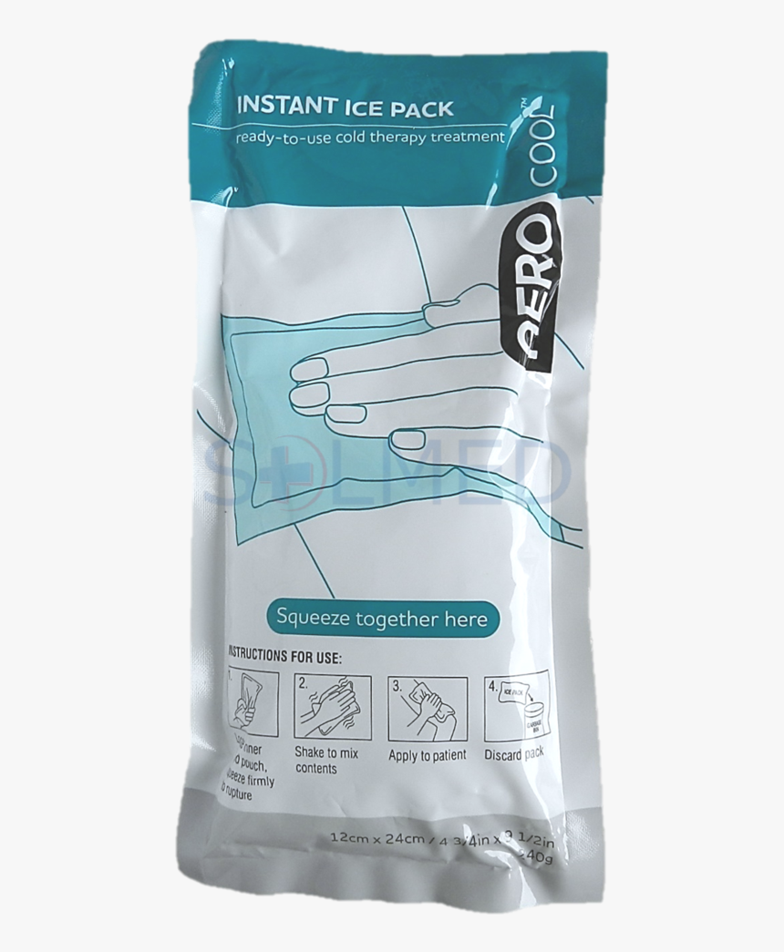 Large Instant Ice Pack 12cm X - Vacuum Bag, HD Png Download, Free Download