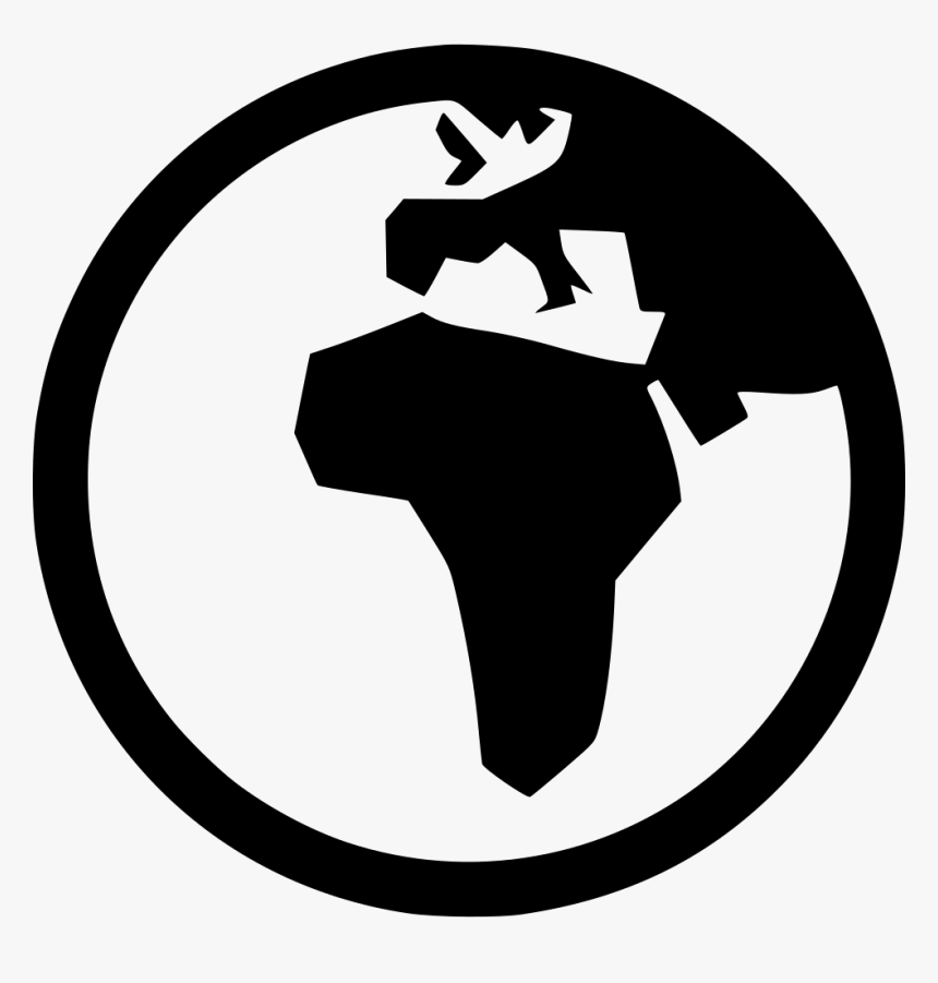 Clipart World Globe Africa - Europe And Africa Icon, HD Png Download, Free Download