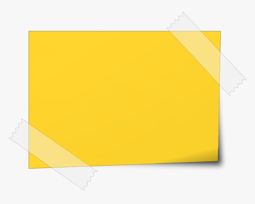 Yellow Sticky Notes Png Image - Illustration, Transparent Png, Free Download