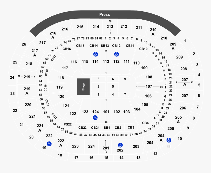 Cole, Young Thug, Jaden Smith & Earthgang Tickets On - Wells Fargo Seating Chart Dan Shay, HD Png Download, Free Download