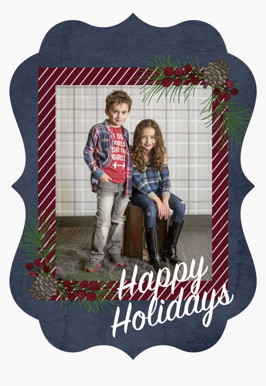 Holly Berry Photo Greeting Card - Family, HD Png Download, Free Download