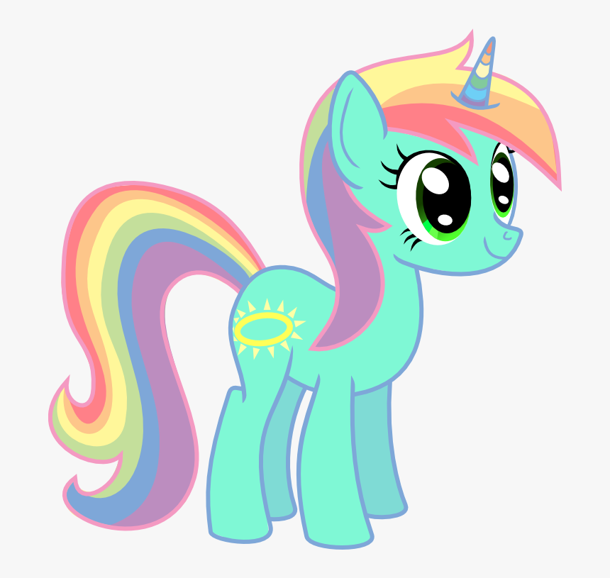 Rainbow Unicorn Png - Rainbow My Little Pony Unicorn, Transparent Png, Free Download