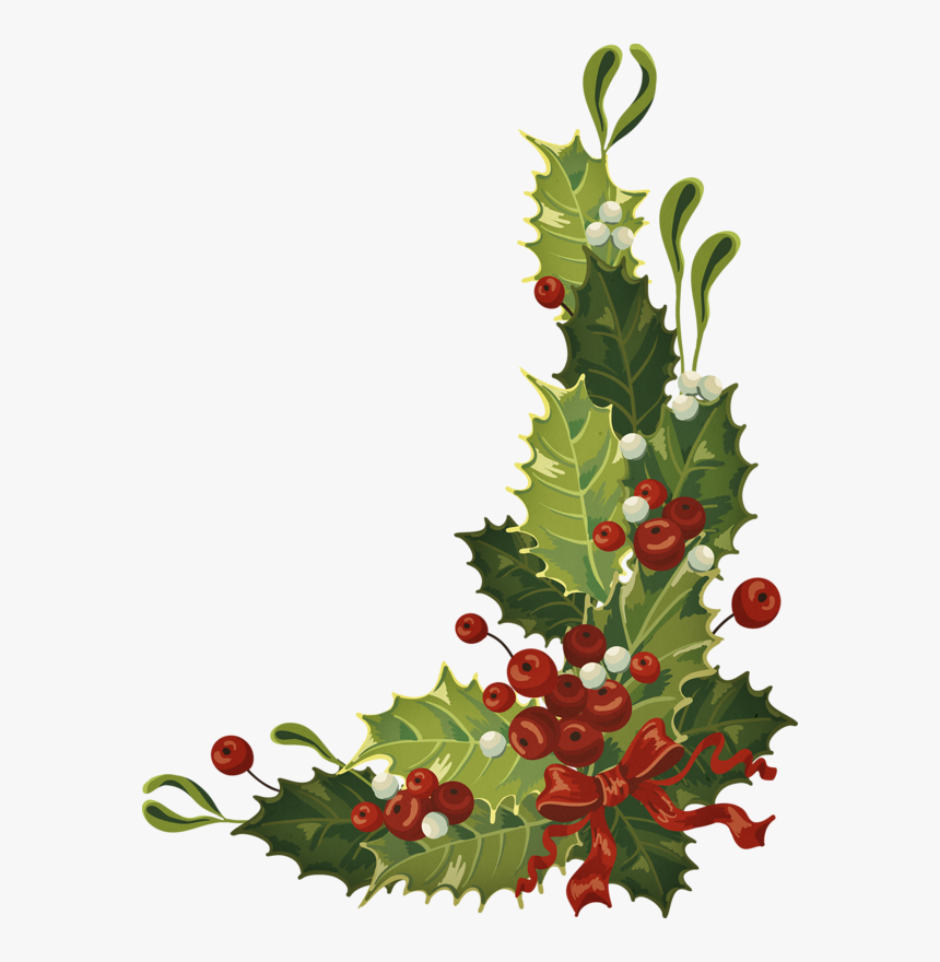 Christmas Cards With Holly, HD Png Download, Free Download