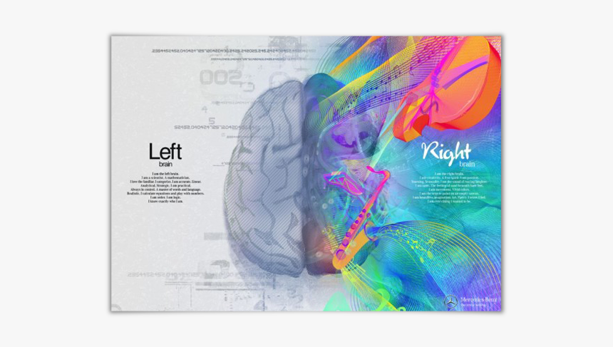 Left Brain Right Brain Graphic, HD Png Download, Free Download