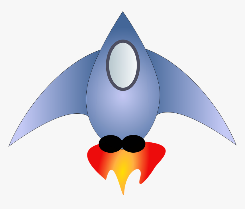 Rocket, Space, Spaceship, Take-off, Fly, Fire, Window - Spaceship Cartoon Gif Png, Transparent Png, Free Download