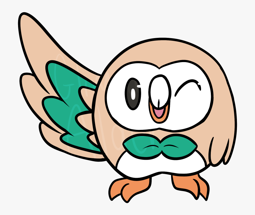 Rowlet Sticker - Cartoon, HD Png Download, Free Download