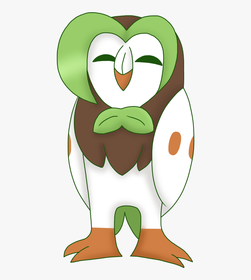 Pokemon Dartrix Png - La Evolucion De Rowlet, Transparent Png, Free Download