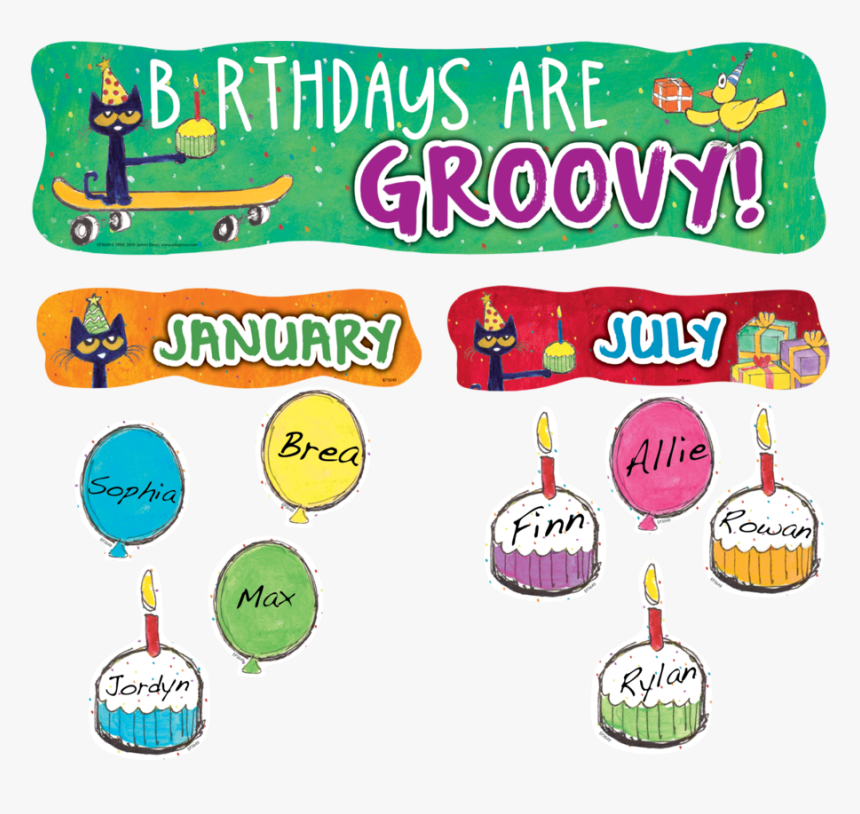 Pete The Cat Birthday Sign, HD Png Download, Free Download