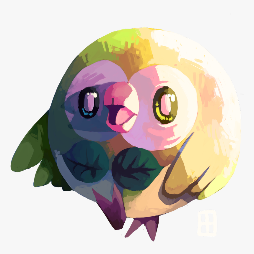 Rowlet - Illustration, HD Png Download, Free Download