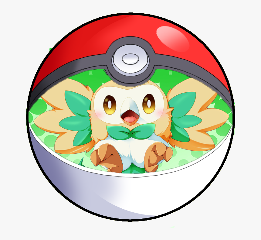 Pokemon Rowlet Fanart, HD Png Download, Free Download