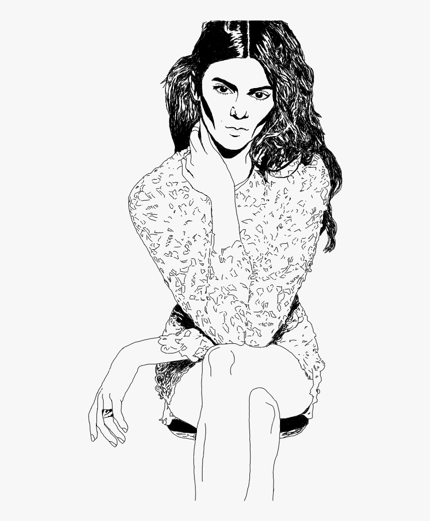 Transparent Kendall Jenner Png - Sketch, Png Download, Free Download