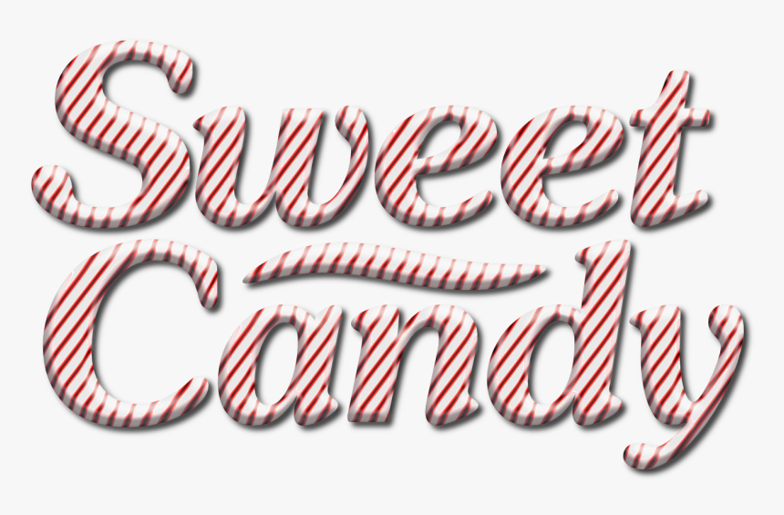 Sweet Candy , Png Download - Candy Cane Font Png, Transparent Png, Free Download