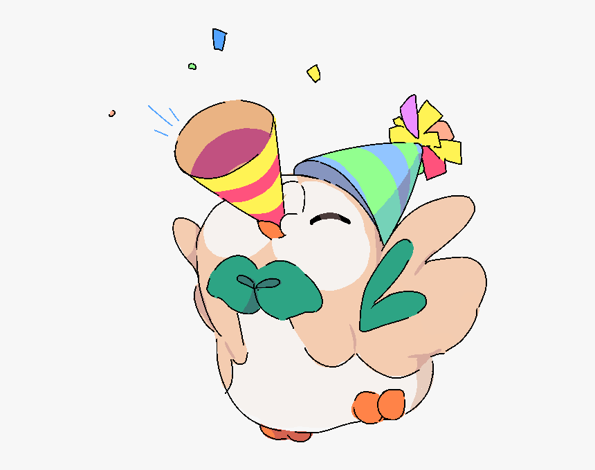 Pokemon Happy Birthday Rowlet, HD Png Download, Free Download