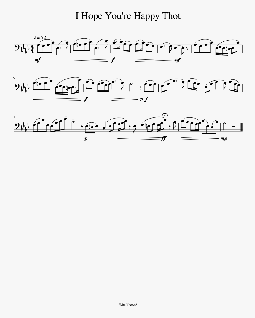 Transparent Thot Png - Sheet Music, Png Download, Free Download