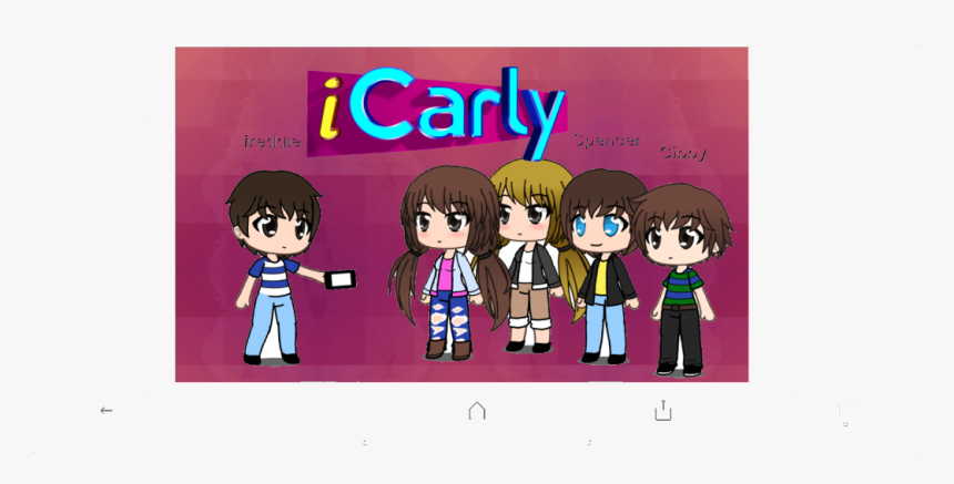 #icarly #gachalife #eraser #freetoedit - Cartoon, HD Png Download, Free Download