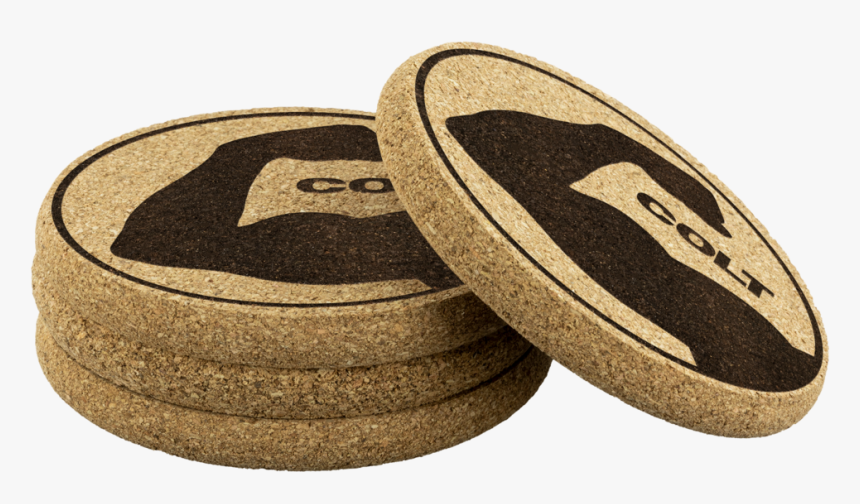 Colt Cork Bicep Coasters - Suede, HD Png Download, Free Download