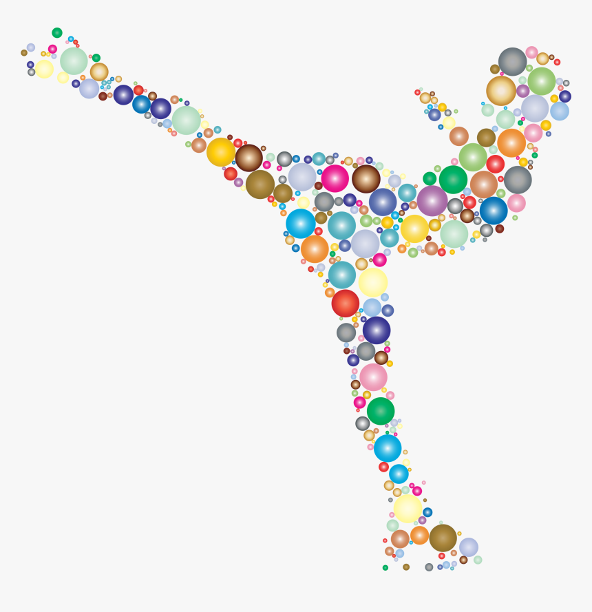 Colorful Ice Skating Woman Circles 2 Clip Arts - Figure Skating Clip Art, HD Png Download, Free Download