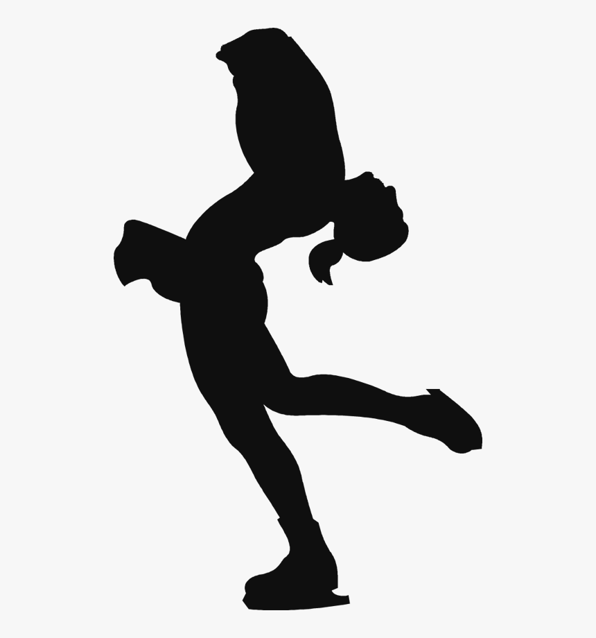 Ice Skating Figure Skating Sport Silhouette Ice Skates - Clip Art Figure Skating, HD Png Download, Free Download