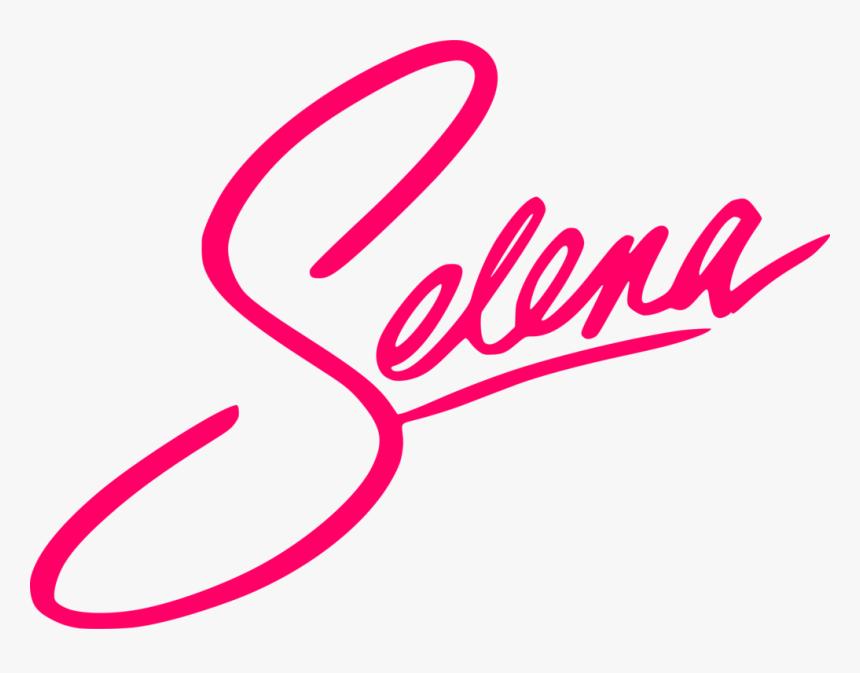 Pink,line Art,area - Selena Quintanilla Signature, HD Png Download, Free Download