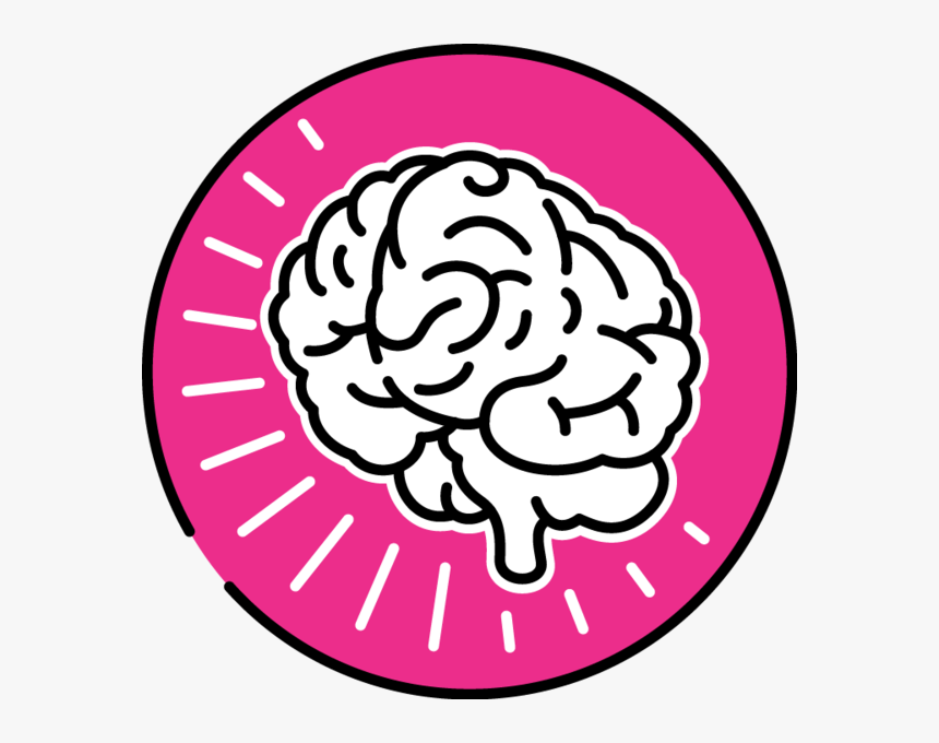 Brain,pink,line Art,organ,clip Art,graphics,magenta - Psychology Png, Transparent Png, Free Download