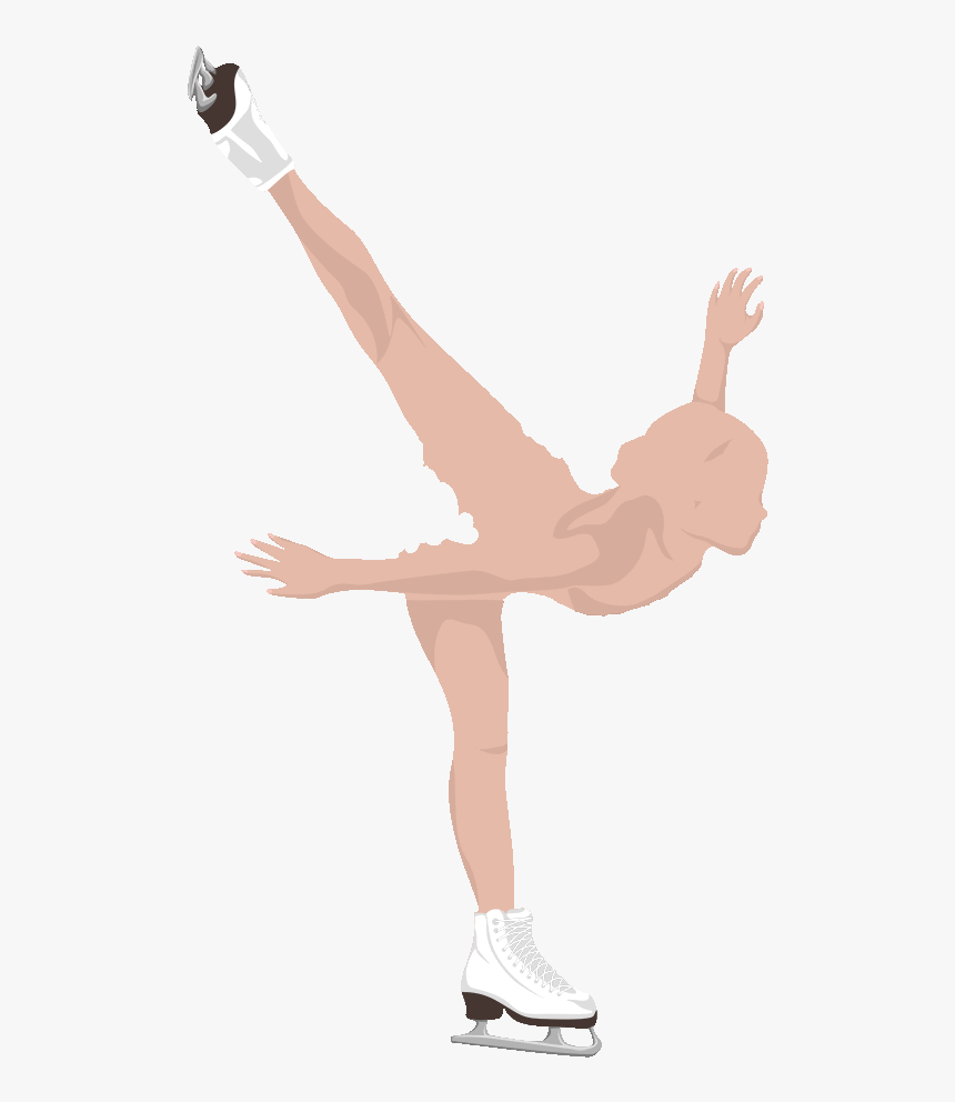 Spin Drawing Girl Ice Skating - Ice Skating Transparent, HD Png Download, Free Download