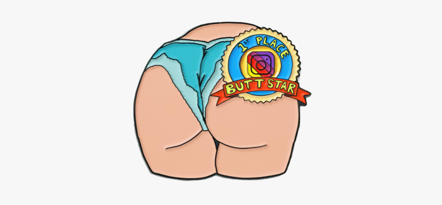 Butt Star Pin - Illustration, HD Png Download, Free Download