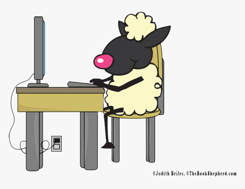 Blogging Sheep Trn - Cartoon, HD Png Download, Free Download