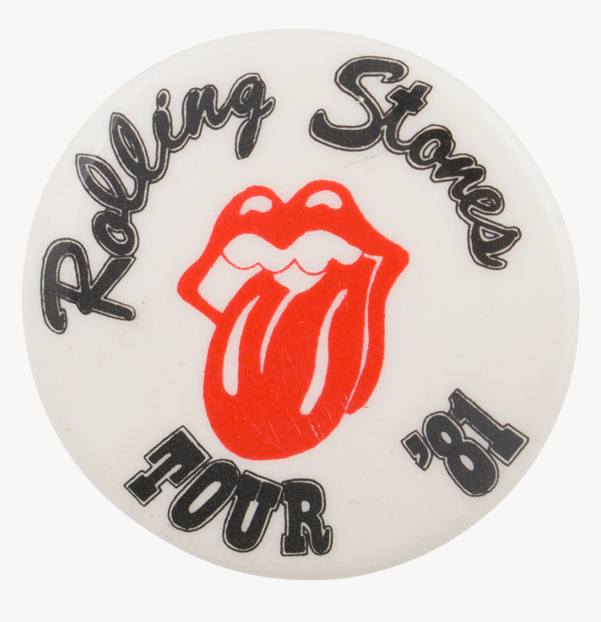 Rolling Stones Tour "81 Music Button Museum - Cartoon, HD Png Download, Free Download