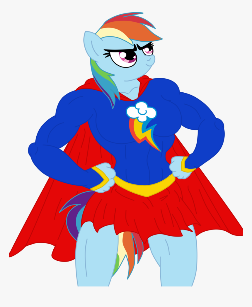 Supergirl Clipart Transparent - Imagenes De Rainbow Dash Y Supergirl, HD Png Download, Free Download