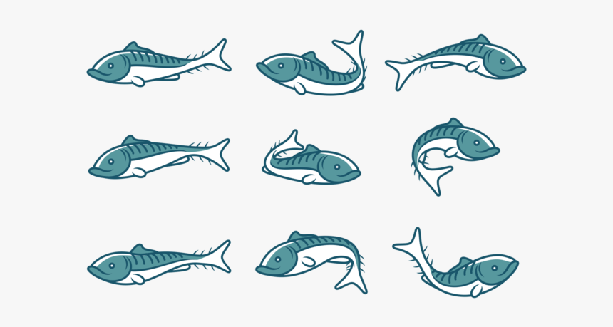 Mackerel Fish Icons - Fish Icons Vector, HD Png Download, Free Download