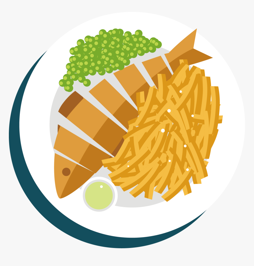 French Fries Fish And Chips Fried English - Fish Fry Vector Png, Transparent Png, Free Download