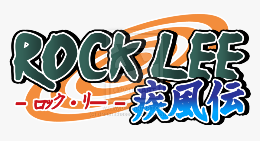 Rock Lee Logo - Naruto Logo Rock Lee, HD Png Download, Free Download
