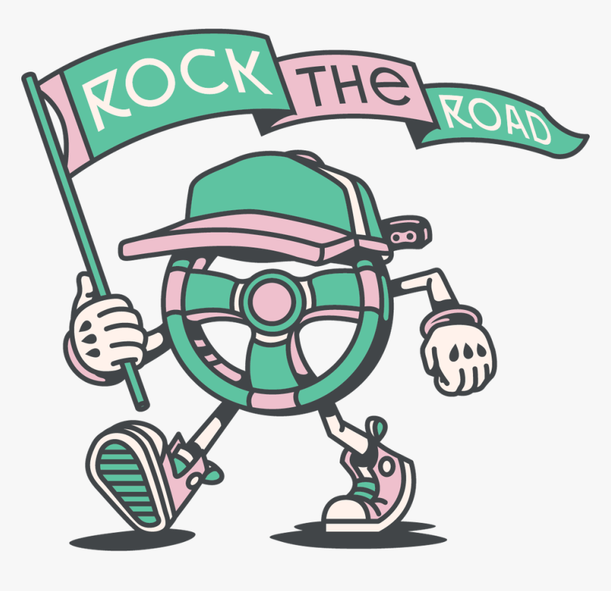 Lctc Rocktheroad Logo Youngerdemo Wheelmanonly Final - Cartoon, HD Png Download, Free Download