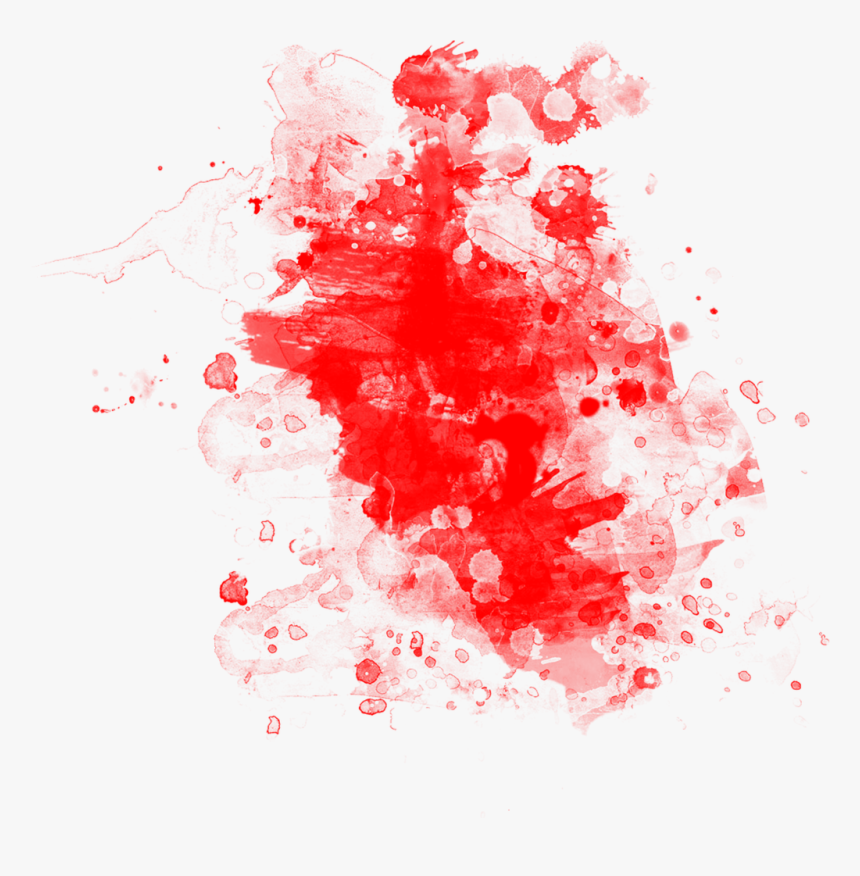 This Graphics Is Hand Painted Red Splash Effect Picture - Efectos De Acuarela Png, Transparent Png, Free Download