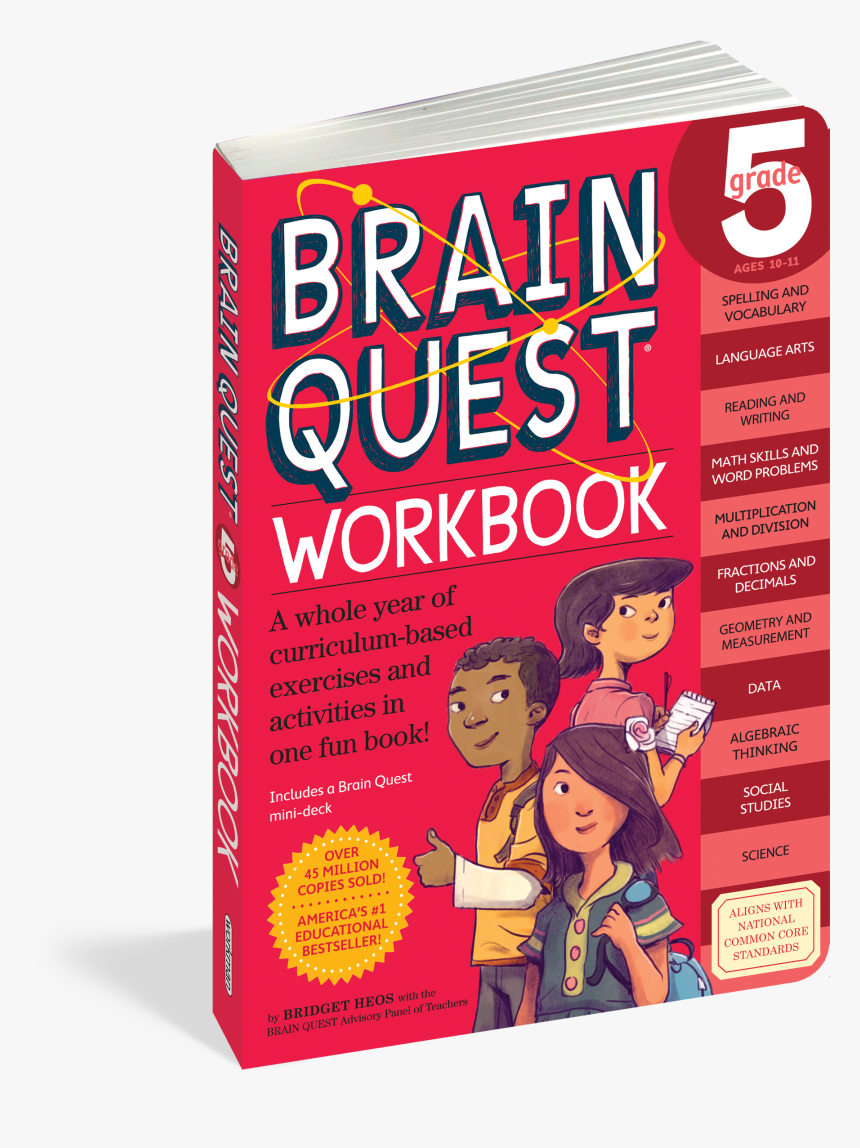 Cover - Brain Quest Workbook Grade 5, HD Png Download, Free Download