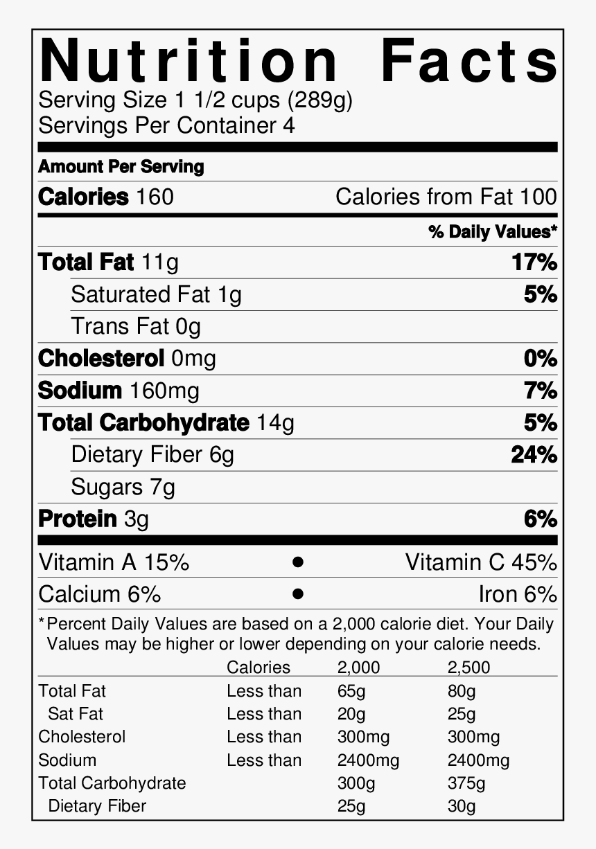 Oat Flour Nutrition Facts, HD Png Download, Free Download