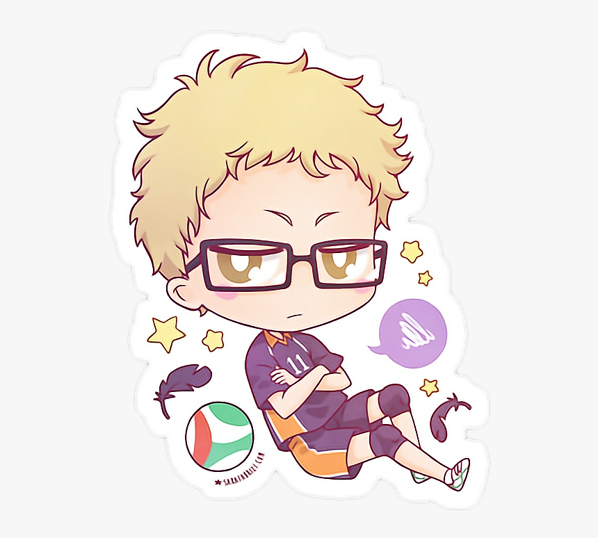 #haikyuu #tsukishima #kei #tsukishimakei #anime #animeboy - Tsukishima Kei Sticker, HD Png Download, Free Download