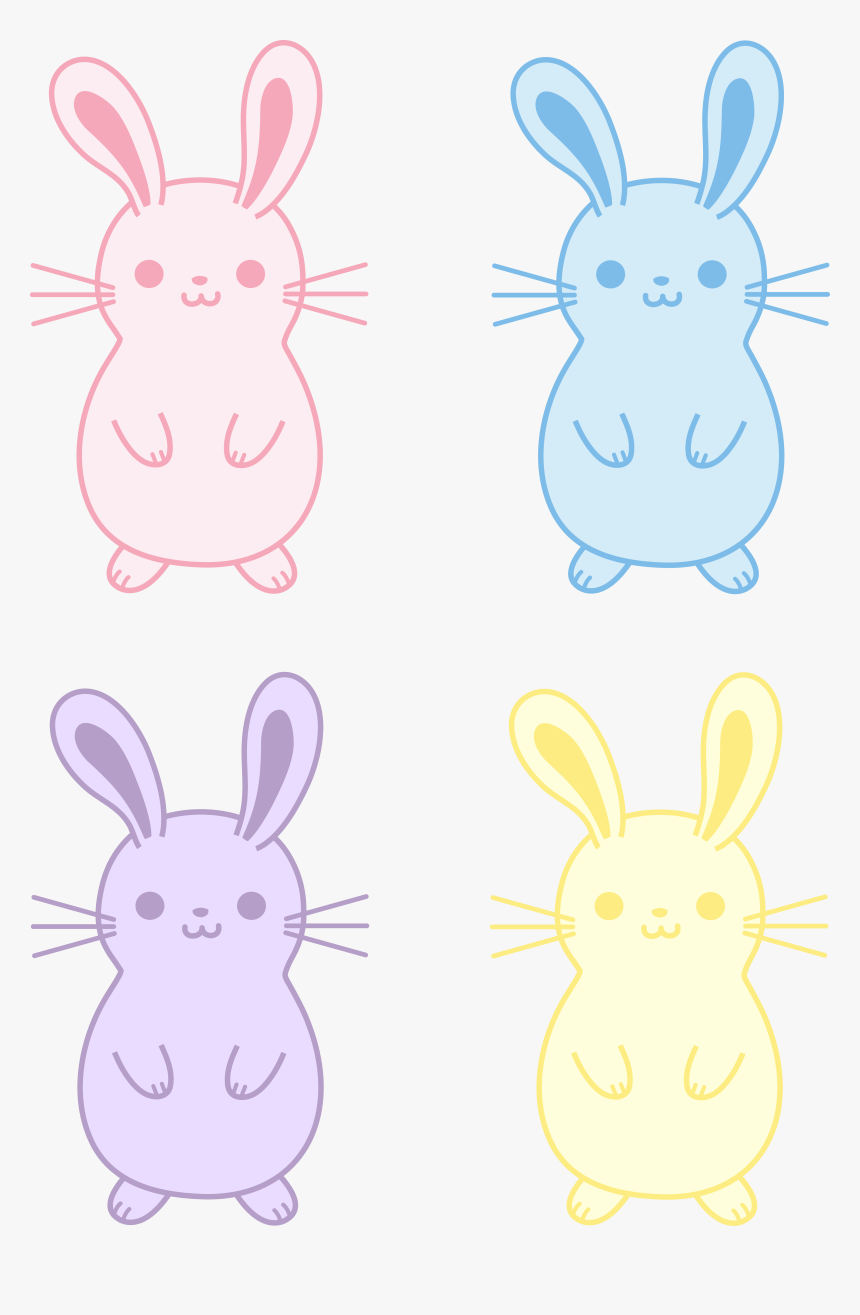 Drawn Bunny Chubby Bunny - Cartoon, HD Png Download, Free Download