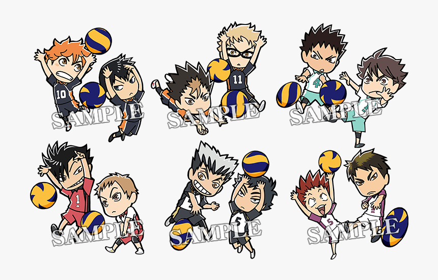 New Visual With Chibi Characters For The Haikyuu Chara - Haikyuu Characters Chibi, HD Png Download, Free Download