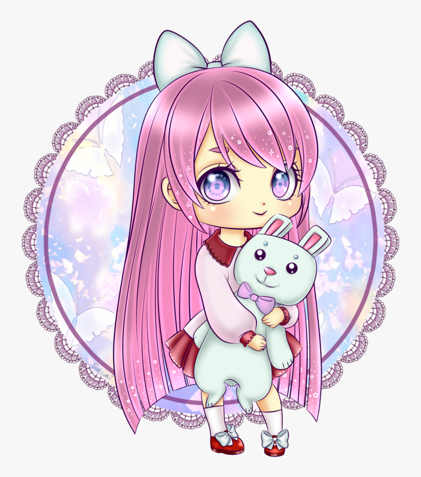 Bunny Kawaii Girl Kawaii Girl, Chibi, Bunny, Cute Bunny, - Kawaii Cute Bunny Girl, HD Png Download, Free Download