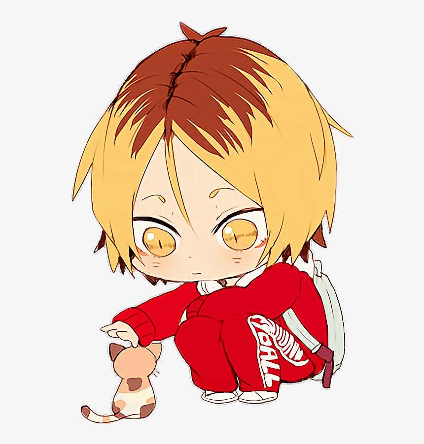 Manga Haikyuu Cute Withcat Report Abuse - Haikyuu Kenma Chibi, HD Png Downl...