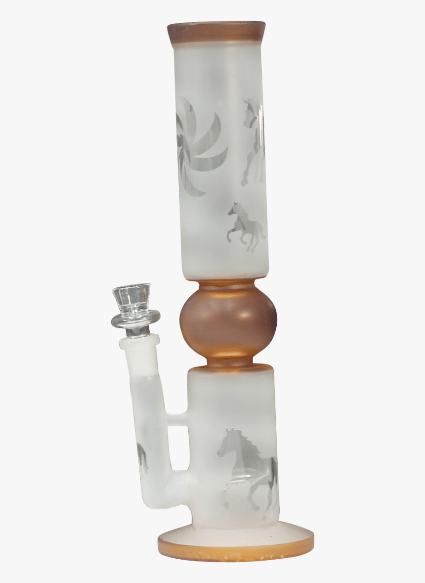 12″ Frosted Glass Water Pipe - Trophy, HD Png Download, Free Download