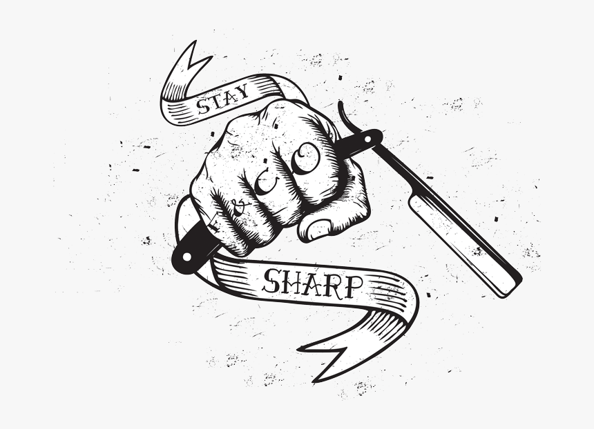 Transparent Barber Razor Png - Barber Scissors Drawing, Png Download, Free Download