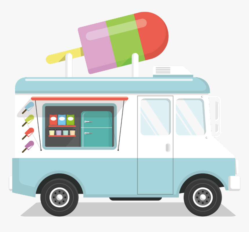 Transparent Ice Cream Van Clipart - Ice Cream Van Png, Png Download, Free Download